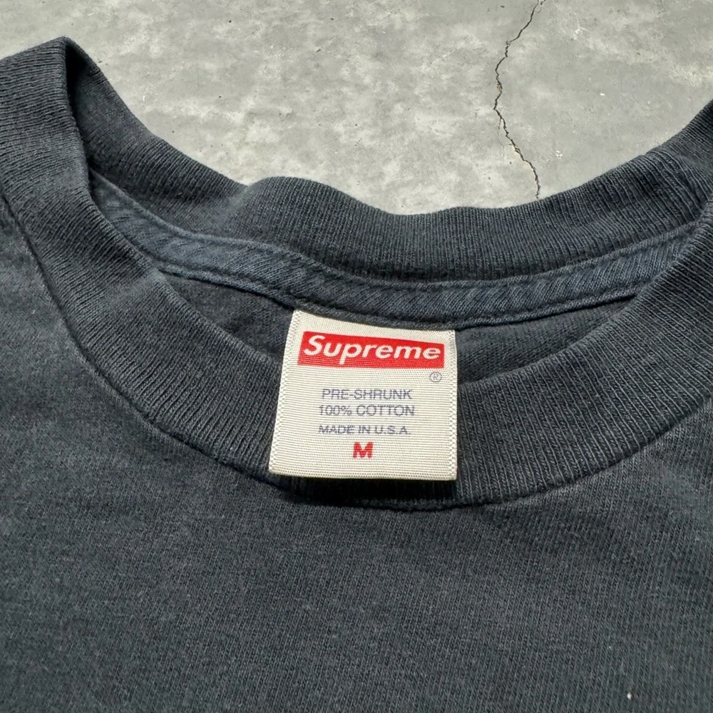 Supreme Cat in the Hat Black Tee with Red Label - Picture 4 of 7